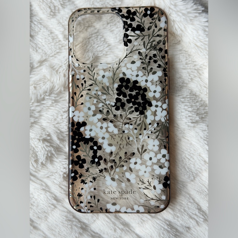 Kate Spade Floral Clear iPhone 15 Pro Max Case (MagSafe)